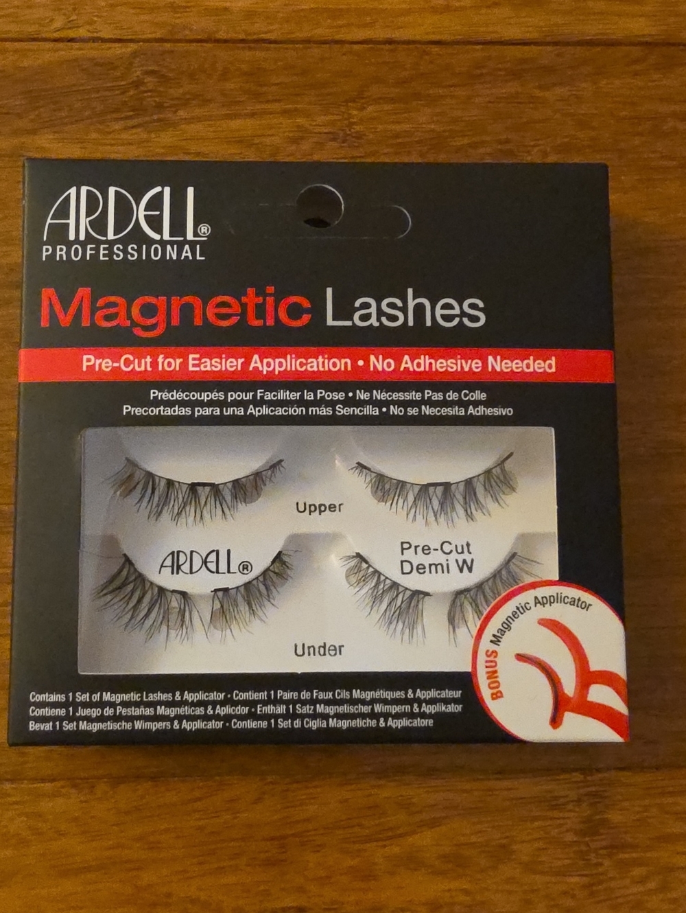 Ardell Professional Magnetic Lashes Pre-Cut Demi W + Applicator | No Glue Needed